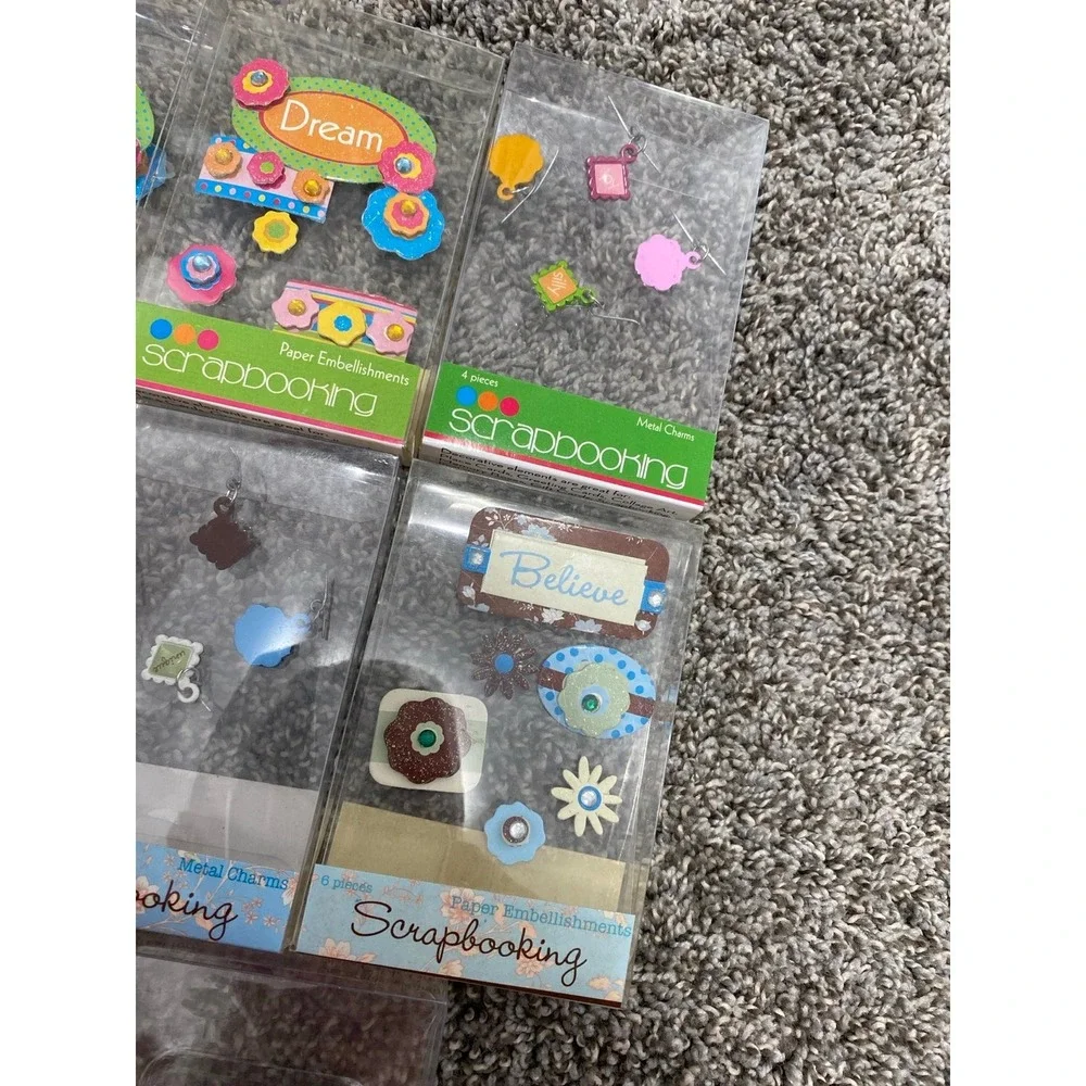 Scrapbooking‎ Embellishments, Fourth of July, Dream, Believe, charms